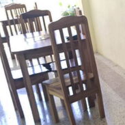 Juego de comedor, mesa y sillas para restaurante, cafetería o casa - Img 45488209