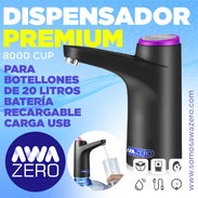 Dispensador de Agua PREMIUM para Botellones 20L - Carga USB - * AWAZERO* - Img 54720597