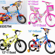 🌈 Sorprende al Pequeñín de casa con estas bellas Bicicletas de niños 12"-115 USD,14-135, 16-155 🎁 nuevas, acepto pago - Img 45619600