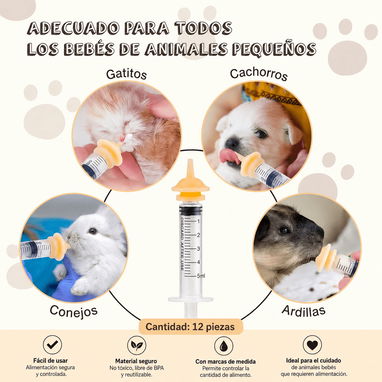 Kit de Alimentación para Mascotas Bebés/ 12 piezas - 4/4