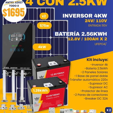PANELES, SISTEMAS SOLARES, BATERÍAS, ECOFLOW, INVERSORES. CABLES FOTOVOLTAICOS. - 9/9