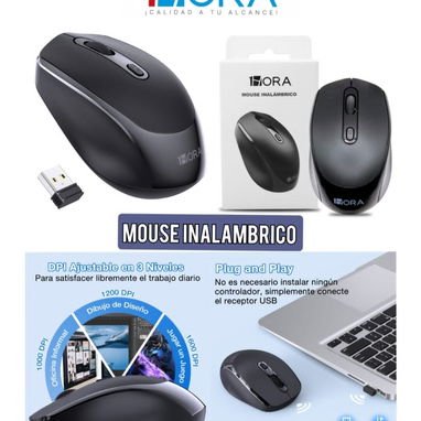 MOUSE INALÁMBRICO. MARCA: 1HORA. - Img 118411418