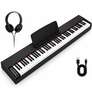 🎹 PIANO DIGITAL ELECTRÓNICO 88 TECLAS – NEGRO 🎹 - 2/5