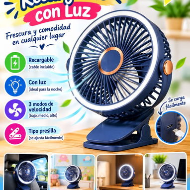 Ventilador recargable ideal para oficinas o coches de bebes 20 USD - 3/3