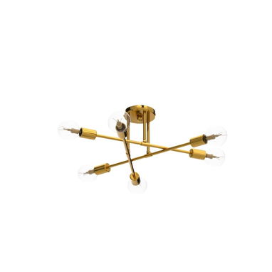 Lámpara de techo semi-empotrada tipo sputnik 'YXTH' COLOR: ORO 6 BOMBILLAS (NO INCLUÍDAS) SOCKET E26 / E27 110V-60Hz NEW - Img 123173989