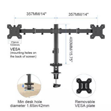 Soporte doble monitor - SUPTEK - 2/3
