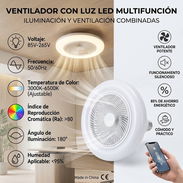 Ventilador con luz led multifunción - Img 56415879