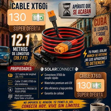 CABLE PARA ECOFLOW/Panel XT60i 🔌 VTV .. - Img 123175968