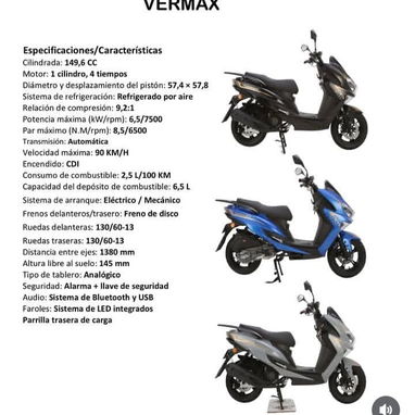 Moto Automática 4T DC VERMAX Full Injection - 2/5