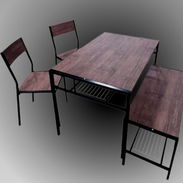 Juego de comedor de 4 plazas para exteriores (Stw) - Img 54887696