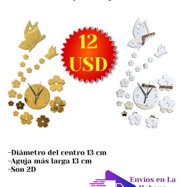 Relojes de Pared 🧱 3D y 2D Grandes ,Medianos , Pequeños - Img 108701545