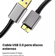 Cable USB 3.0 para discos externos. Nuevo - Img 47849181