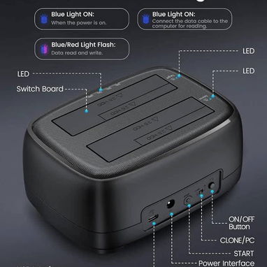 ☎️53544655 🛵 Entrega Disponible ⭐Estación Dock ORICO para Discos HDD/SSD SATA ⭐ - 2/6