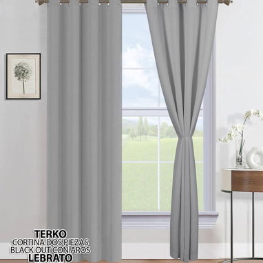 Cortinas Blackout (Tapasol) Juego de dos paños, incluye sus borlas. 140 x 220 cm cada paño. Mensajerías Disponible - Img 122788326