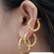 ✨Argollas Torcidas de Acero Inoxidable ✨ - Img 55846660