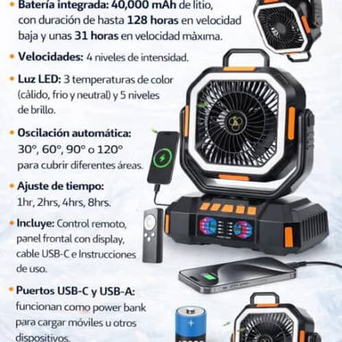 Ventiladores recargables F22 - Img 121536689