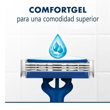 Gel de afeitar Gillette + una máquina desechable - 3/3