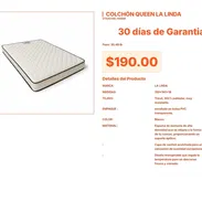 Colchón Queen La Linda: Capa de Confort Acolchada para Máximo Relax VPT#-0397 - Img 55667844