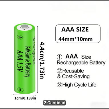 4) Pcs AAA 1.5V – Baterías Recargables - Img 125080398