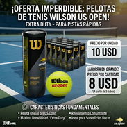 Pelotas de Tenis. Overgrips. Antivibradores. Protectores. Ligas para empuñadura. Equípate con lo mejor. Calidad 1ra mano - Img 53806002