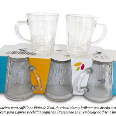 SET de copas, de vasos con jarras, de vasos de whisky y de tacitas de café - Img 126625406