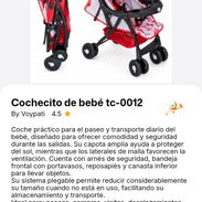 Cochecito de bebé rojo y azul - Img 57842692