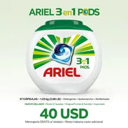 DETERGENTE ARIEL 3 EN 1 PODS - 57 CÁPSULAS - 40 USD - Img 56927246