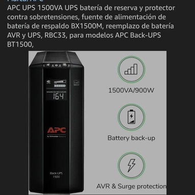 BACKUP APC 1500 VA 890W - 3/3