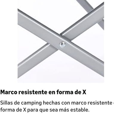 Silla plegable de camping con accesorios útiles. - Img 122130017