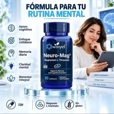 Suplemento natural de L Treonato de magnesio - 3/5