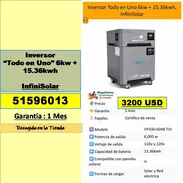 K3-MV-613-Inversor “Todo en Uno” 6kw + 15.36kwh Infinisolar...3200 USD..51596013...Recogida en tienda - Img 55880996