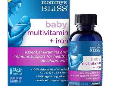 Vitaminas para bebé. Multi vitaminas y hierro. Mommy’s Bliss. - Img 65676487