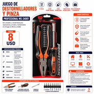 JUEGO DE DESTORNILLADORES Y PINZA MS PROFESSIONAL MS-24001 - Img 57218296