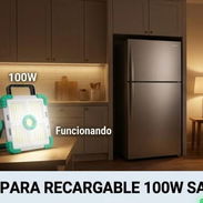 Lámpara Recargable Marca Saco 100w Duración 8hrs 7 pasos de alumbrado - Img 55834626
