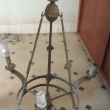 Vendo lampara antigua de Bronce. - Img 125207755