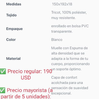 Colchón camero oferta mayorista. Más de 5 unidades - Img 125336349