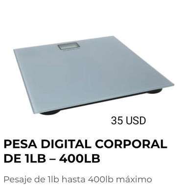 Pesa Digital Corporal de 1 Libra a 400 Libras 55055685 ACEPTO CUP - Img 106761970