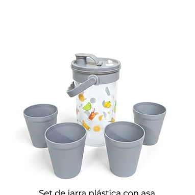 Set de jarra plástica con vasos - 2/2