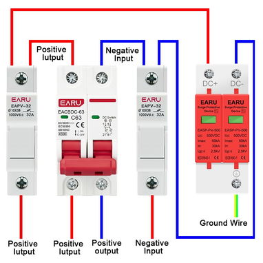 Dispositivo de Protección contra Sobretensiones (SPD) de CC EARU, modelo EASP-PV-500, para sistemas fotovoltaicos - Img 100582223