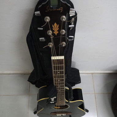 🎸Guitarra Ibanez Electroacústica Negra Cutaway - Img 121658427