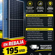☀️🔥 ¡OFERTA ESPECIAL! PANEL SOLAR LONGi BIFACIAL DE 620 W POR SOLO 195 USD 🔥☀️ - Img 58219929