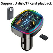 ✳️ Transmisor FM/Reproductor MP3 para Carro NUEVO ⭕️  Reproductora MP3 SUPER CALIDAD con Carga Rápida Bluetooth USB - Img 45549455