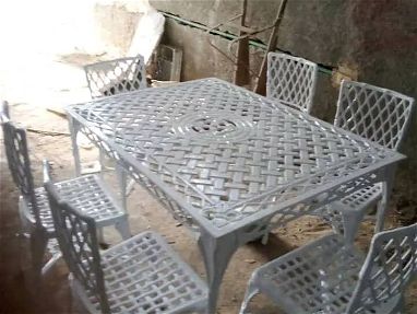 Mesas de 6 sillas para exteriores ofrecemos servicio de entregas gratis en toda la Habana - Img 68029058