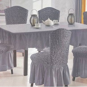 Cobertor para sillas con mantel de mesa - 3/4