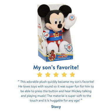 Just Play Disney Junior Mickey Singing Fun Mickey Mouse Plush (31 cm) - 8/8