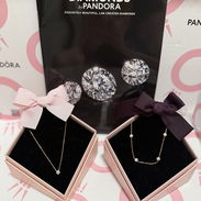 Hermosos set Pandora de Oro 14k con diamantes - Img 56402650