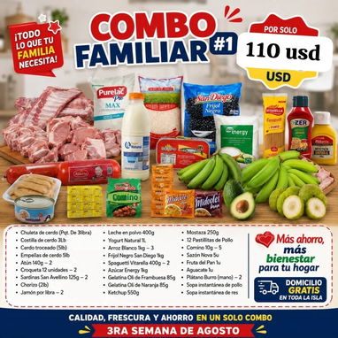 Combos de comida en la isla de la juventud, laisla 💯 - 2/10