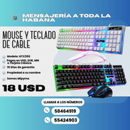 ⌨️ TECLADO Y MOUSE DE CABLE 💲18 USD - Img 55351192