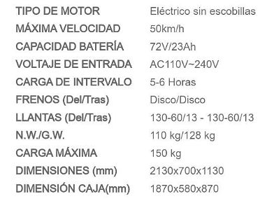 MOTO ELECTRICA MARCA AGUILA MODELO 1000 - Img 68139268