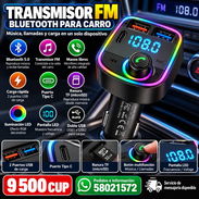 TRANSMISOR FM BLUETOOTH PARA CARRO - Img 57874894